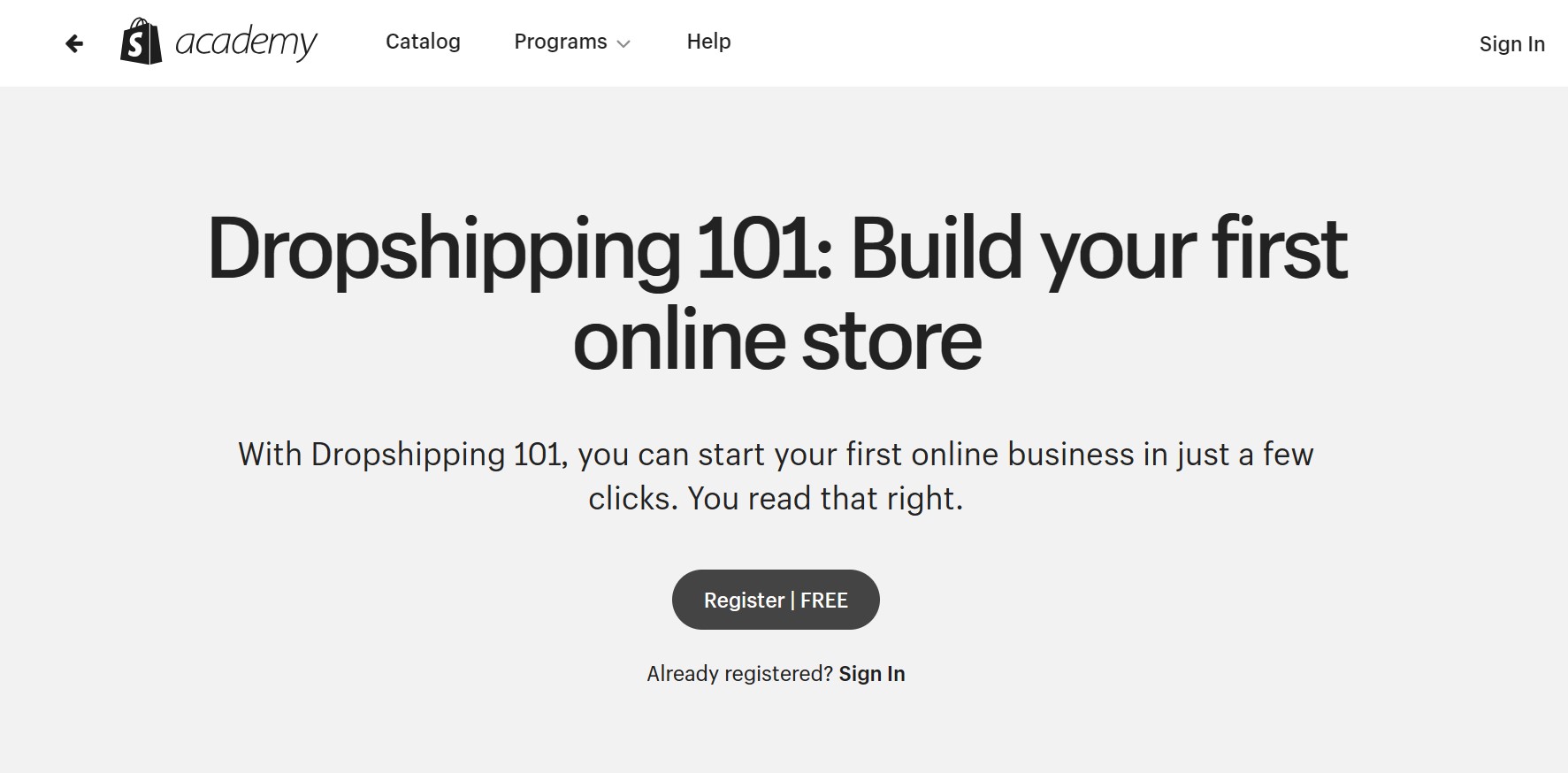 Dropshipping 101 Build your first online store